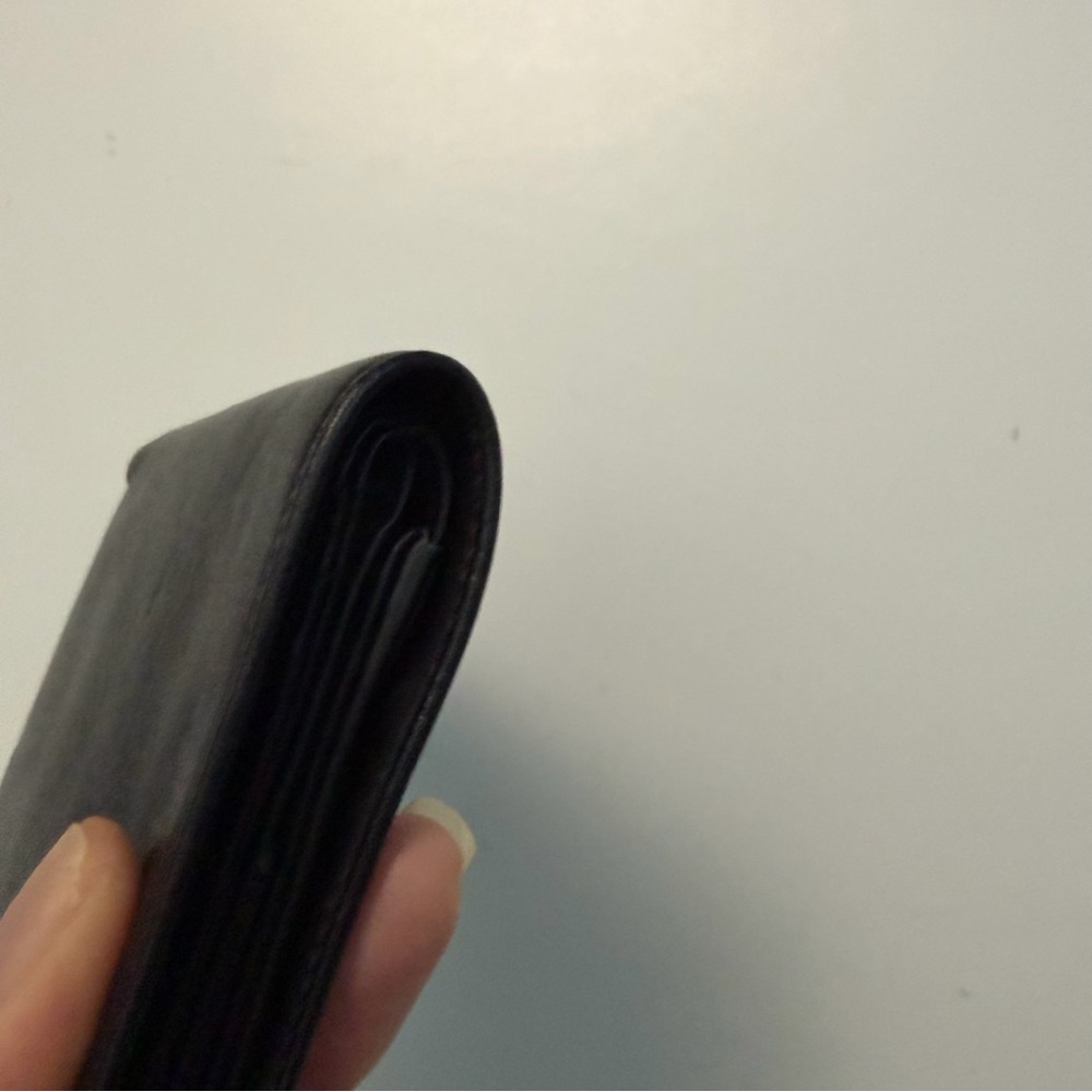 Arrows Wallet Bifold Leather Credit Card Slots Mesh ID Snap Coin Pouch Black - Picture 11 of 16